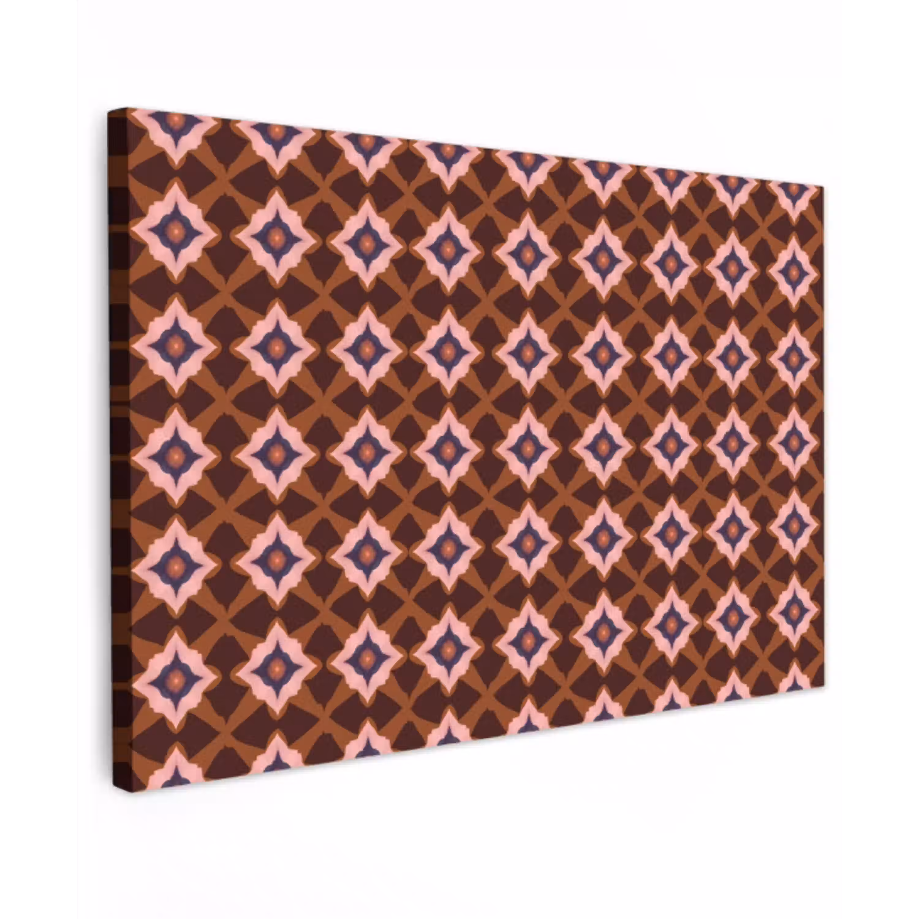 Geometrisch - Sierlijk - Bruin canvas 2cm klein 34 -z3d