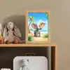 Olifant - Strand - Dieren - Meisjes - Kind Light Box met kabel klein -sfeer2_kind
