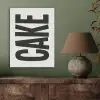 Zwart - Cake - Eten - Decoratie PET vilt klein -sfeer2