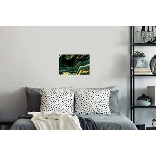 Marmer - Goud - Glitter - Groen - Marmerlook - Luxe Muursticker klein -slaapkamer