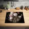 Bloemen - Jan Davidsz de Heem - Tijger - Schilderij - Stilleven - Oude meesters Inductie beschermer vinyl 3mm groot -sfeer5