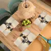 Goud - Vrouw - Rechthoeken Placemat vinyl groot -zzsfeer5_Kitchenyeah-website