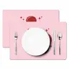 Bloem - Roze - Hartjes Placemat vinyl groot -zzsfeer2_Kitchenyeah-website