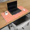 Verticaal - Strepen - Oranje - Ciao bella Muismat XXL klein -sfeer1