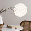 Beige - Geometrie - Patronen - Abstract Wandcirkel behangsticker klein 186 -sfeer3