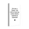 De horizon waaraan we verdwijnen - Quotes - Spreuken - Bløf aluminium wit klein -3d