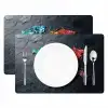 Wereldkaart - Edelstenen - Regenboog - Ruw Placemat vinyl groot -zzsfeer2_Kitchenyeah-website