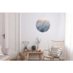 Rijp - Gras - Kristallen - Winter - Minimalistisch Wandcirkel aluminium klein -woonkamer