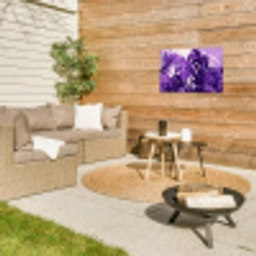 Bladeren - Paars - Tropisch - Abstract Tuinposter op houten frame 2 cm dik klein -sfeer2