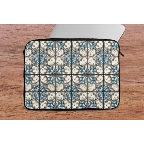 Barok - Tegel - Kleurrijk laptophoes neopreen klein 279 -tafel