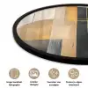 Abstract - Goud - Brons - Groen - Vormen - Modern Fotolijst rond zonder passe partout klein -closeup_NL