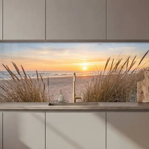 Zonsondergang - Duinen - Zee keuken achterwand 2 middel zz_3dshopping