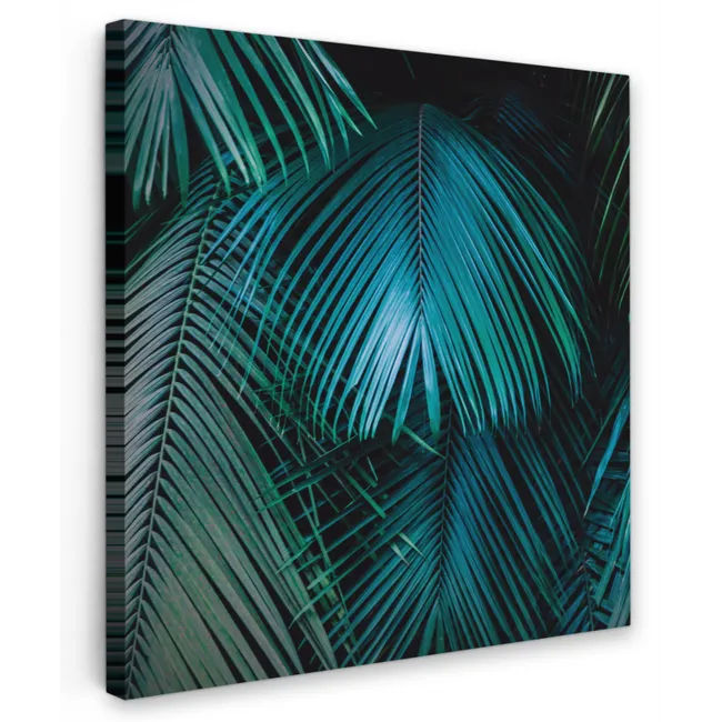Palmblad - Tropisch - Natuur - Jungle Tuinposter op houten frame 2 cm dik klein -3d