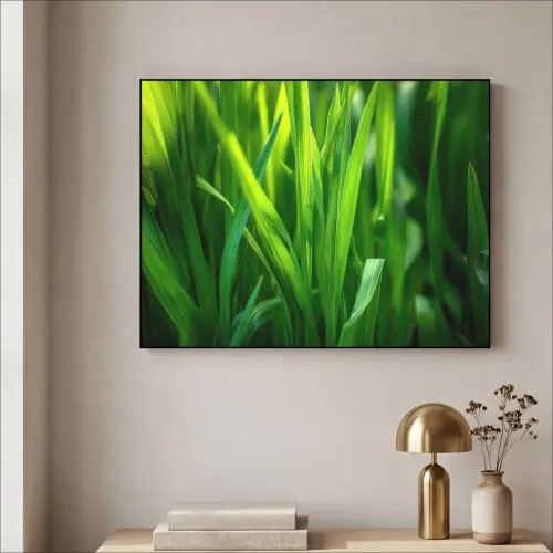 Grassprieten - Lichtinval - Groen Textielframe zwart klein -sfeer2