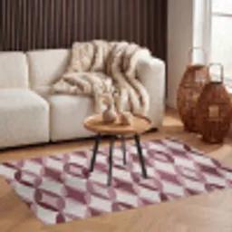Ovaal - Textuur - Roze Vloerkleed Rechthoek klein 1091 -atmosphere_sfeer2_global