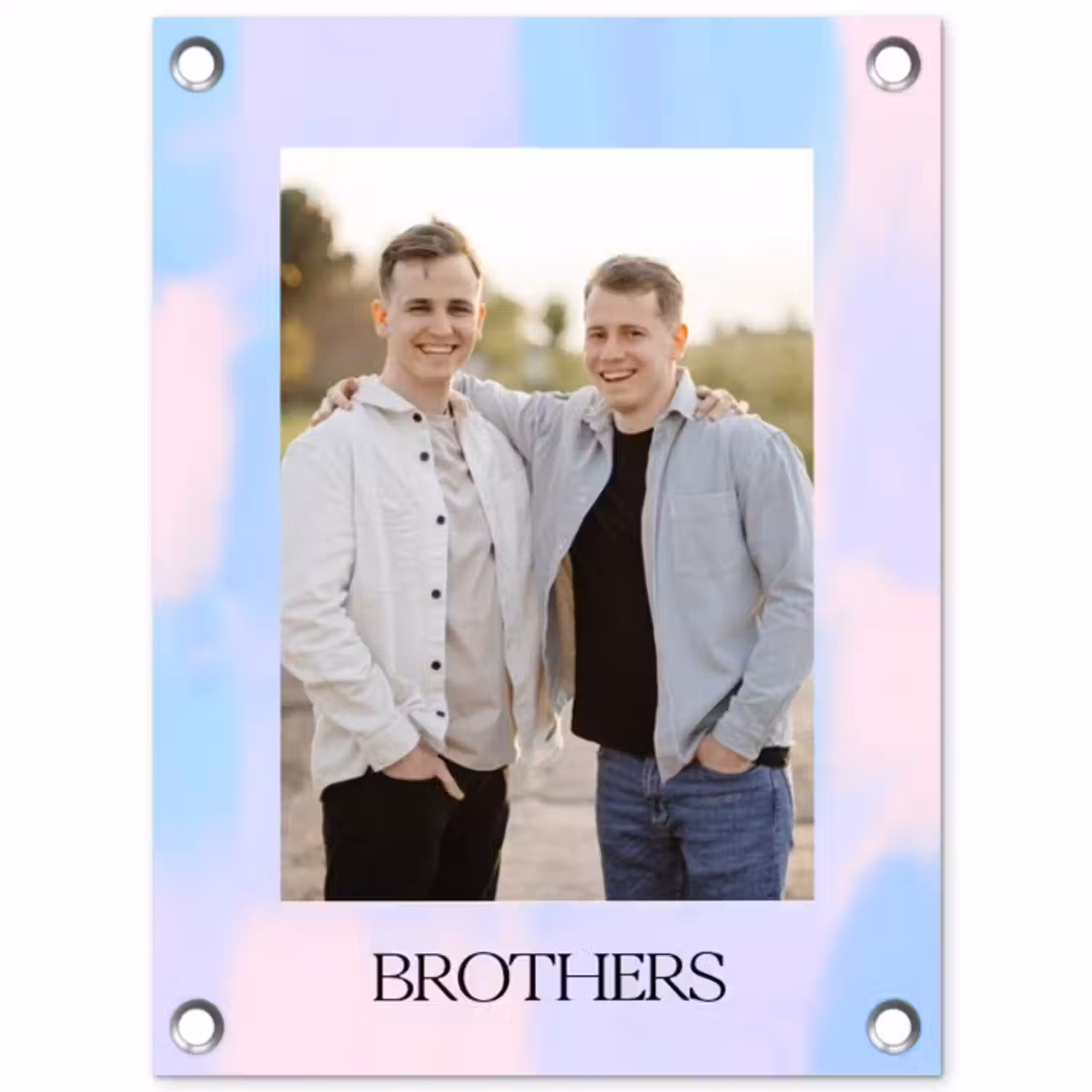 Gepersonaliseerde tuinposter - Brothers