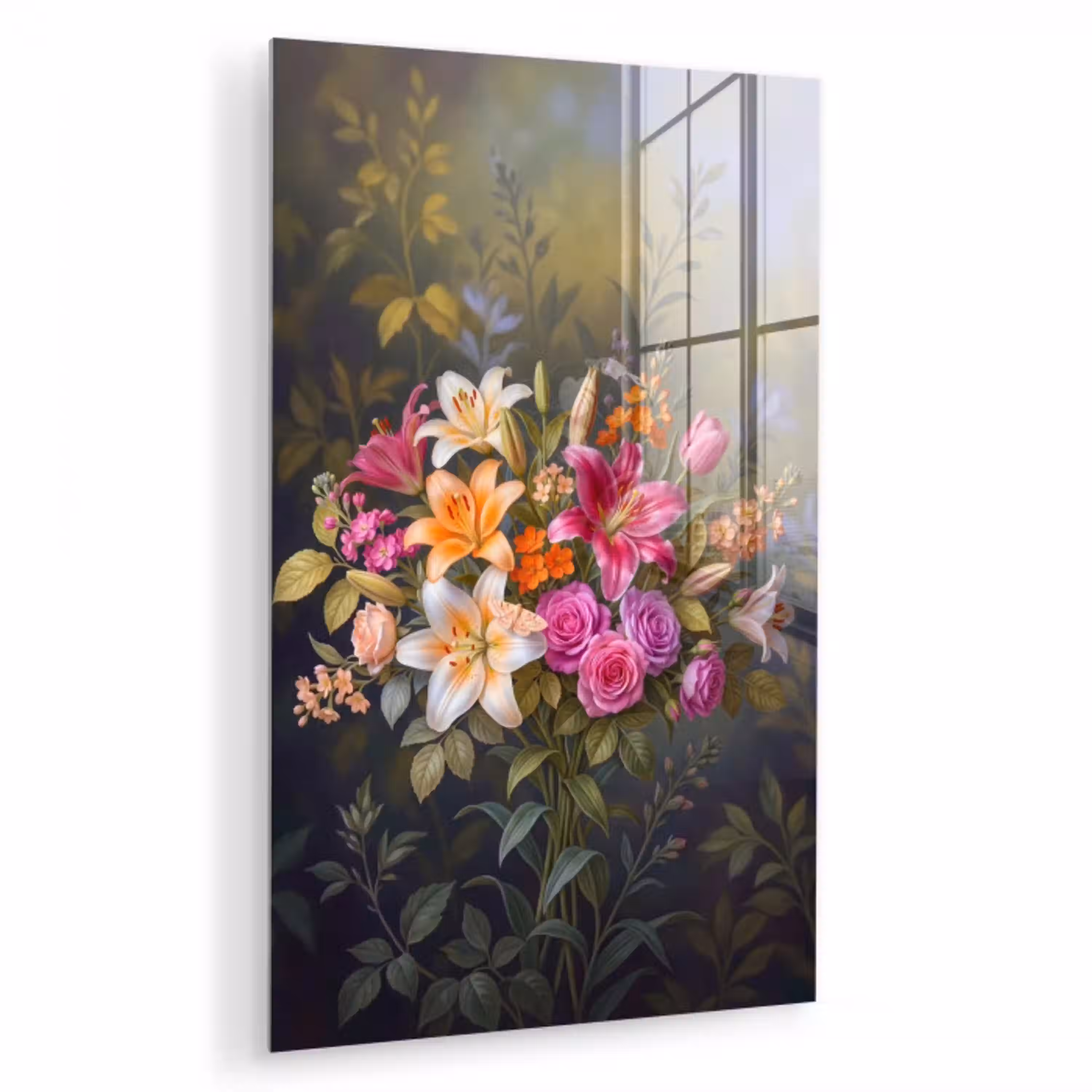 Bloemen - Boeket - Natuur - Kleurrijk - Modern plexiglas 5mm klein -zzzproduct_nieuw