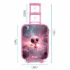 Roze Alien in Sterrennevel Kinderkoffer - Roze klein -productfoto_formaten