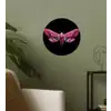 Vlinder - Roze - Nachtvlinder Wandcirkel behangsticker klein -sfeer2