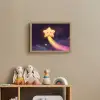 Ster - Gezichtje - Lichtgevend Light Box met batterij (Wandlamp kind) middel -sfeer2_kind