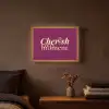 Cherish every moment - Cocktailglas - Bordeaux Light Box met batterij (Wandlamp) middel -sfeer4