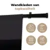 Knoflook - Zwart - Wit Wandkleed katoen klein -sfeer2