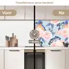 Patronen - Roos - Vogel - Blauw keuken achterwand 2 middel 871 -voor-na2_NL