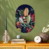 Boeket - Stilleven - Bloemen - Planten - Rood Wandcirkel Ovaal Forex klein -sfeer2