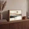 Minimalistisch - Landschap - Dimensie Light Box met batterij (Wandlamp) middel -sfeer2