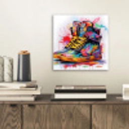 Schoenen - Graffiti - Wit - Kleuren aluminium wit klein -sfeer1
