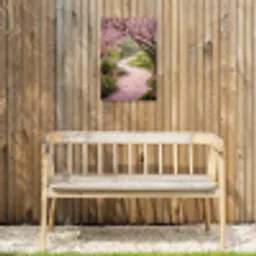 Kersenbloesem - Natuur - Sakura - Pad - Japanse tuin Tuinposter op houten frame 2 cm dik klein -sfeer4