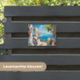 Landschap - Bloemen - Natuur - Zomer tuinposter los doek klein -sfeer3