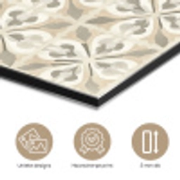 Tegel - Motief - Beige aluminium wit klein 46 -closeup_NL