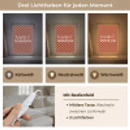 Tequila texted you - Glas - Vierkanten - Oranje Light Box met kabel (Tafellamp) klein -USP_lichtkleurDE