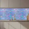 Paars - Blauwe - Muur keuken achterwand 2 middel 871 zz_3dshopping