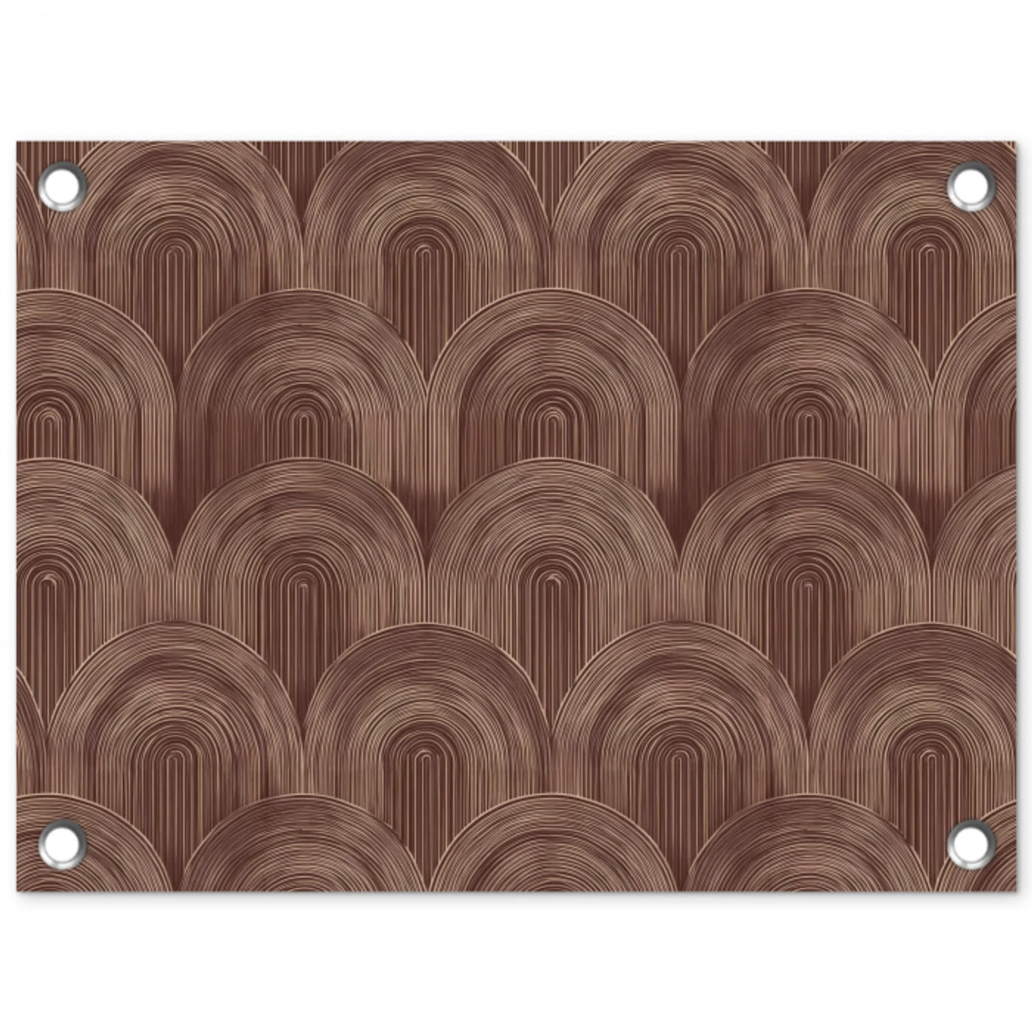 Ritmisch - Effect - Bruin tuinposter los doek klein 239 -3d