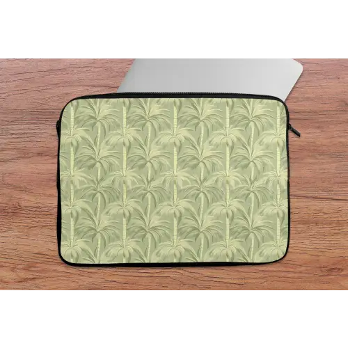 Palmwoud - Tropisch - Groen laptophoes neopreen klein 279 -tafel