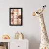 Macarons - Beige - Bruin fotolijst zwart zonder passe partout klein -usfeer4_kinderkamer