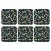 Botanisch - Bloemen - Blauw onderzetter kurk middel 366 -3d
