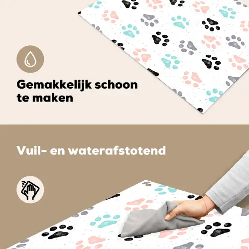 Paw - Pattern - Color Inductie beschemer met haakjes klein 777 -ky-schoon-nl