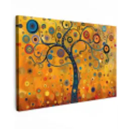 Abstract - Boom - Levensboom - Modern canvas 2cm klein -z3d