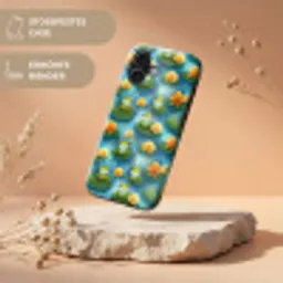 Kikker - Lelies - Groen Toughcase MagSafe Apple iPhone 17 klein 1017 -USP_RandenV_DE