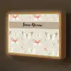 Patroon - Vlinders - Sierlijk - Bloemen Light Box met batterij (Wandlamp kind) middel -z3d_website