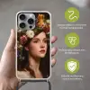 Portret - Vrouw - Bloemen Hoesje iPhone 16 Pro Max met koord klein -sfeer2_NL
