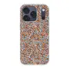 Blauw - Waterverf - Chaos Telefoonhoesje iPhone 17 Pro klein 878 -3d