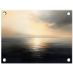 Zon - Horizon - Zee tuinposter los doek klein -3d