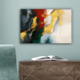 Modern - Kerst - Abstract - Goud canvas 2cm klein -sfeer4