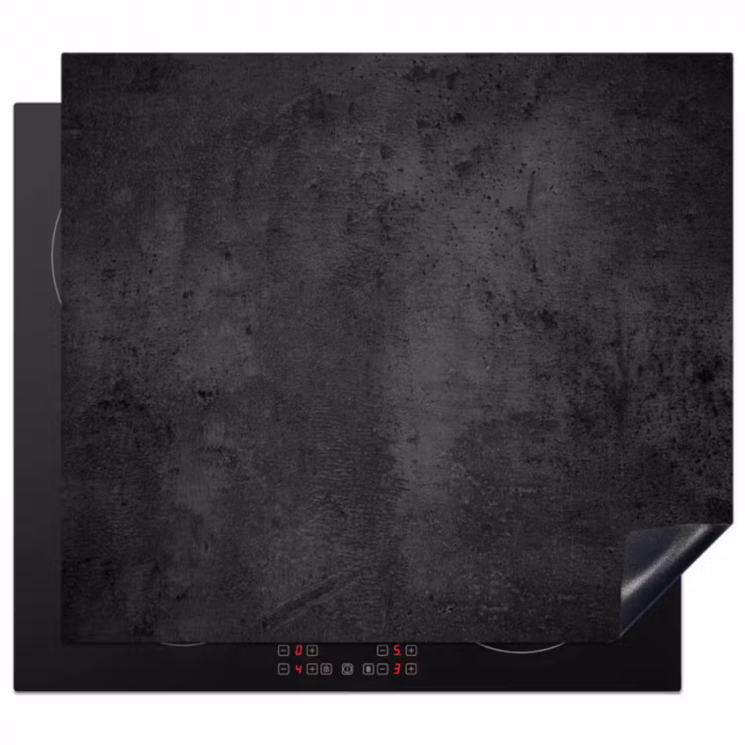 Herdabdeckplatte - Verwitterte Zementtextur