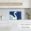 Zwaan - Wit - Snavel - Illustratie keuken achterwand spatscherm klein -sfeer4_FR