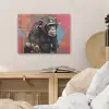 Graffiti - Chimpansee - Dieren - Street art - Banksy PET vilt klein -sfeer3